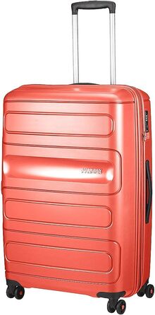 Валіза American Tourister Sunside Spinner 77 см, розширювана, 4.5 кг, 106/118 л, червона (Sunset Red)