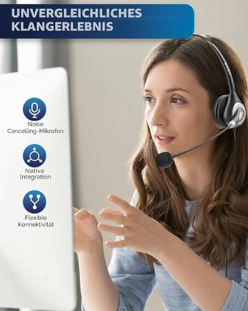 Бездротова гарнітура Wantek з мікрофоном та зарядною станцією, Bluetooth-навушники з USB-адаптером для кол-центру, офісу, Zoom, Skype та Teams (фіолетовий)