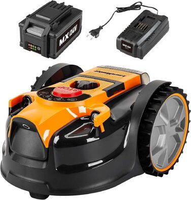 Робот-газонокосарка LawnMaster VBRM16 OcuMow для саду до 100 м², бездротовий та ефективний