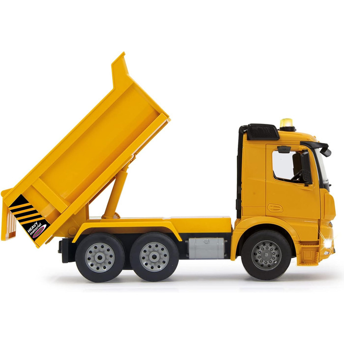 Екскаватор-самоскид JAMARA Mercedes-Benz Arocs 2.4 GHz з дистанційним керуванням, звук двигуна, світлодіоди, повний привід