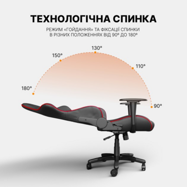 Крісло GamePro Rush (GC-575-Black-Red)