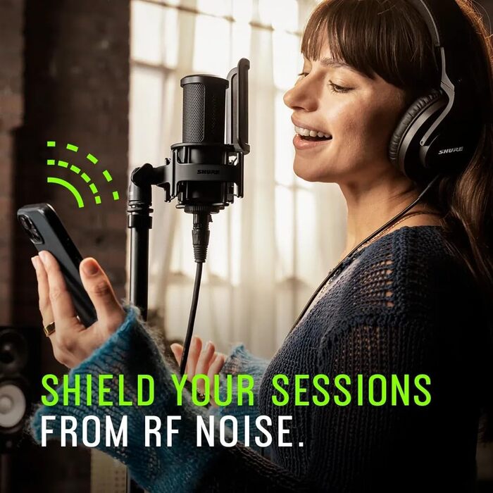 Студійний конденсаторний мікрофон Shure SM4 XLR для вокалу та інструментів, міцний металевий корпус, оптимізований для домашньої студії, готовий до мікшування аудіо