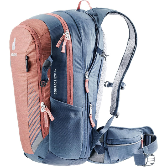 Велосипедний рюкзак Deuter Compact EXP 14, червоно-синій