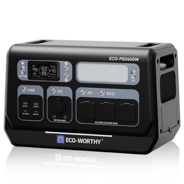 Складана сонячна панель ECO-WORTHY 200W з ETFE-покриттям для портативних електростанцій (Powerstation)