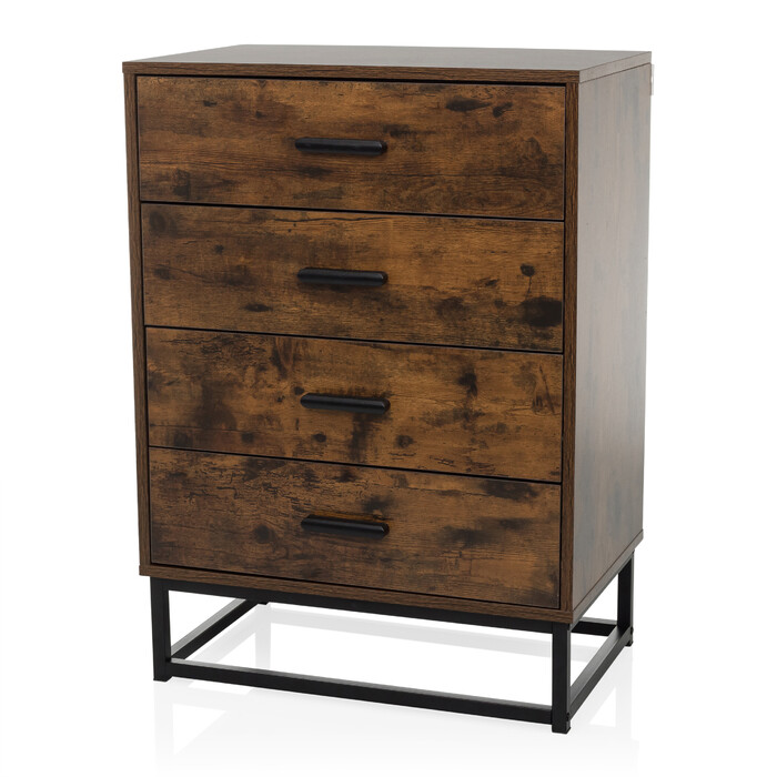 Сервант / комод VINSTRA 60x38,5x83,3 см 4 шухляди коричневий hjh LIVING