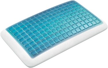 Ортопедична гелева подушка Technogel Pixel Deluxe для шиї, 66x40 см, біла