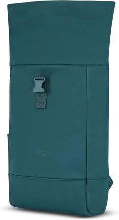 Рюкзак Johnny Urban Harvey Medium Aquamarinblau 15л — водонепроникний роллтоп з відділенням для ноутбука, для міста, уні та бізнесу, матове PU покриття, унісекс