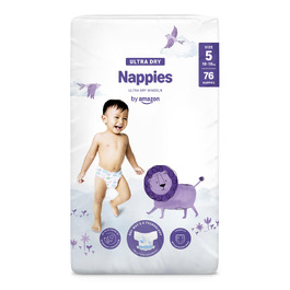 Підгузки By Amazon Ultra Dry, розмір 3 (4-9 кг), білі, 172 шт (2 упаковки по 86 шт)
