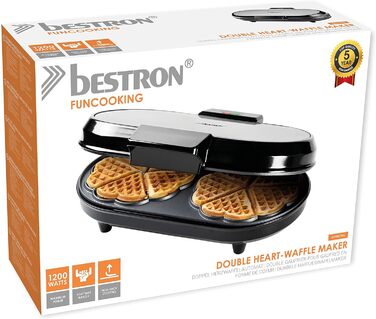Серцева вафельниця 1200 Вт Bestron