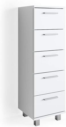Пенал для ванної Vicco Ilias, білий, 30x95 см