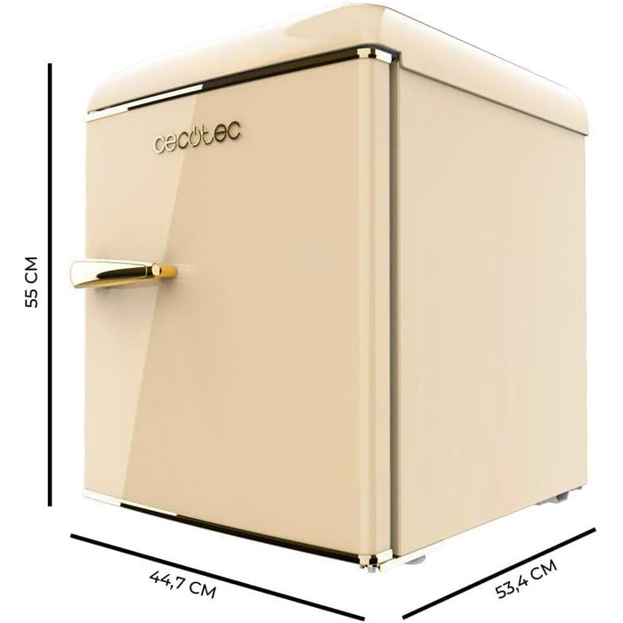 Холодильник Cecotec Bolero CoolMarket TT Origin 45L - Ретро, Бежевий, 45л, Клас E