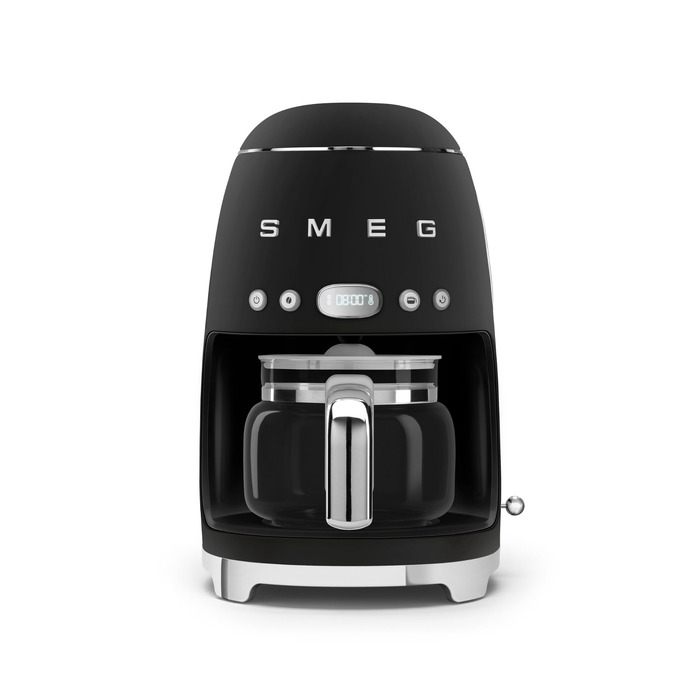 Кавоварка крапельна Smeg DCF02NBEU чорна 12 чашок з автостартом та регулюванням міцності
