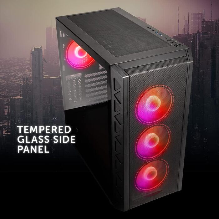 Корпус для ПК Kolink Citadel Mesh ARGB, Midi-Tower, E-ATX, з підсвіткою RGB, загартоване скло, вентилятори, комп'ютерний корпус
