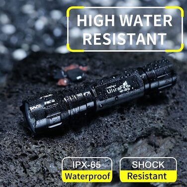 Ліхтар UltraFire WF-501B LED 1000 Люмен з кобурою, тактичний міні-ліхтар на акумуляторі 3,7V 1800mAh з зарядним пристроєм