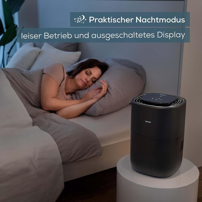 Зволожувач повітря Beurer LB 300 Plus: Тест-переможець Stiftung Warentest, холодний тип випаровування, індикатор вологості, фільтр-сушка, до 45 м²