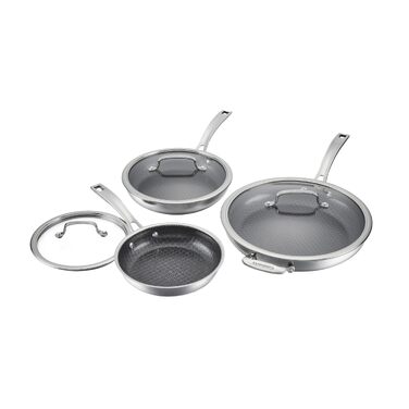 Набір посуду Cuisinart FusionPlus Hybrid 6 предметів з антипригарним покриттям PURELYSEAR (нержавіюча сталь, кераміка) - без PFAS