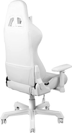 Ігрове крісло DELTACO GAMING PCH90 з RGB підсвіткою, ергономічне, екошкіра, подушки для попереку та шиї, рожеве