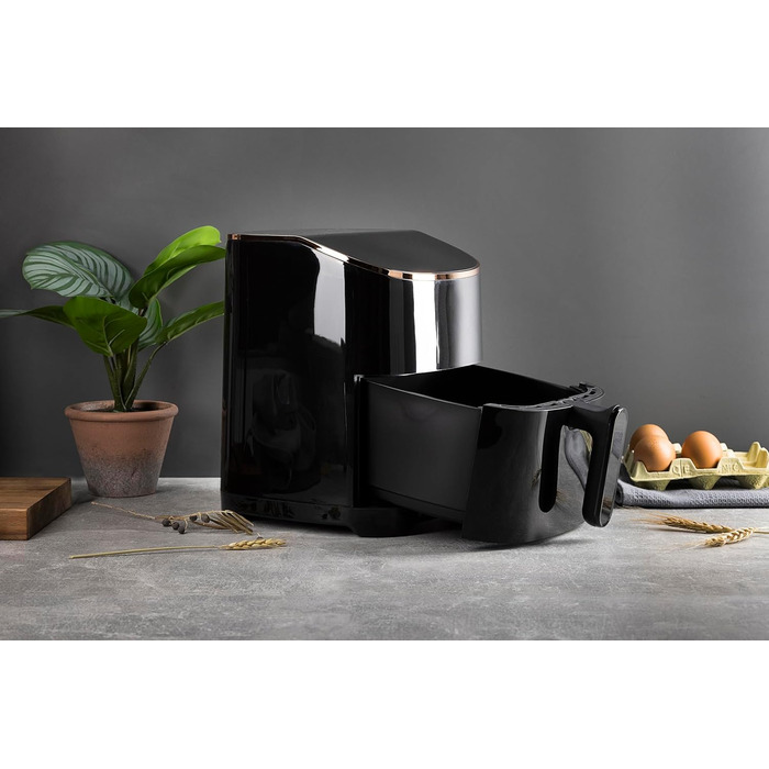 Аерофритюрниця BERGNER Copper 4,8 л, 1300 Вт, антипригарна, таймер, регулювання температури, знімний кошик, мідна