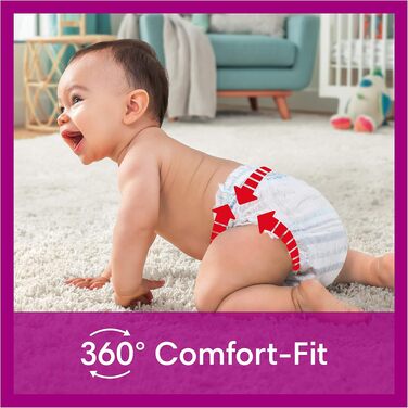 Підгузки-трусики Pampers Baby-Dry розмір 3 (6-11 кг), 192 шт, захист від протікань 360° Fit