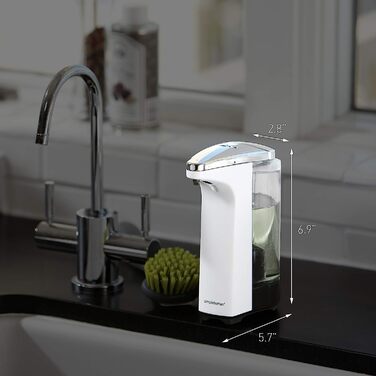 Автоматичний сенсорний дозатор мила simplehuman ST1023, 237 мл, нікель, сенсорний диспенсер