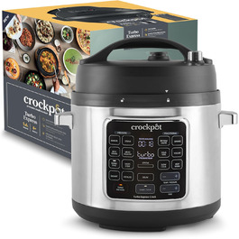 Мультиварка Crockpot Turbo Express 14-в-1, 5,6 л, скороварка, пароварка, шеф-гарячий, для 6+ осіб, модель CSC062X