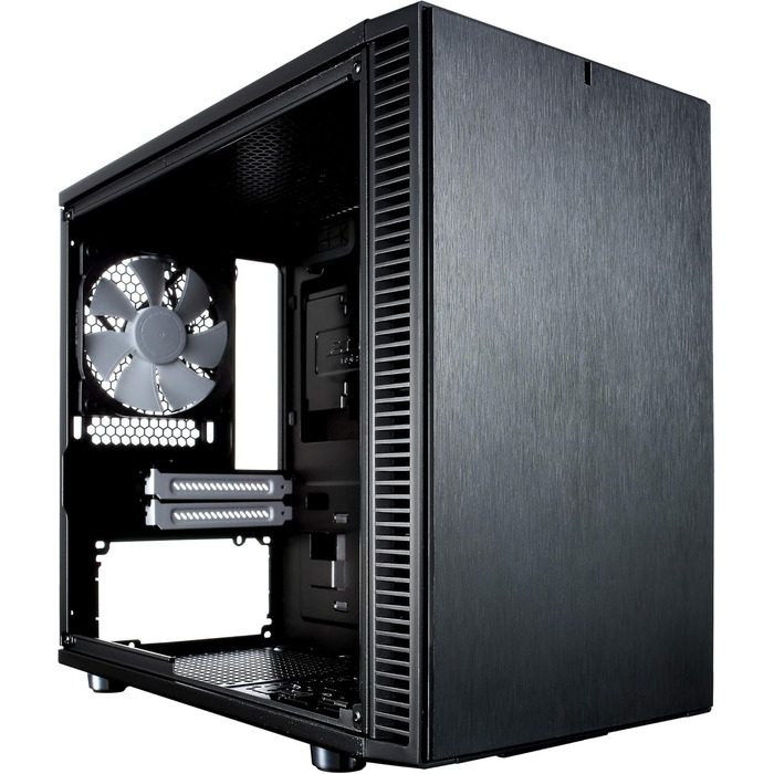 Корпус Fractal Design Define Nano S Black Window для ігрового ПК, міні-тауер з боковим вікном, чорний