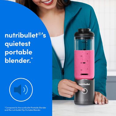 Потужний блендер-екстрактор Nutribullet 900 Series, матовий срібний, 25 000 об/хв, набір 11 предметів з чашами To Go 500 мл для смузі та соків