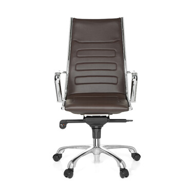 Крісло для керівника PARIBA III зі штучної шкіри коричневий hjh OFFICE