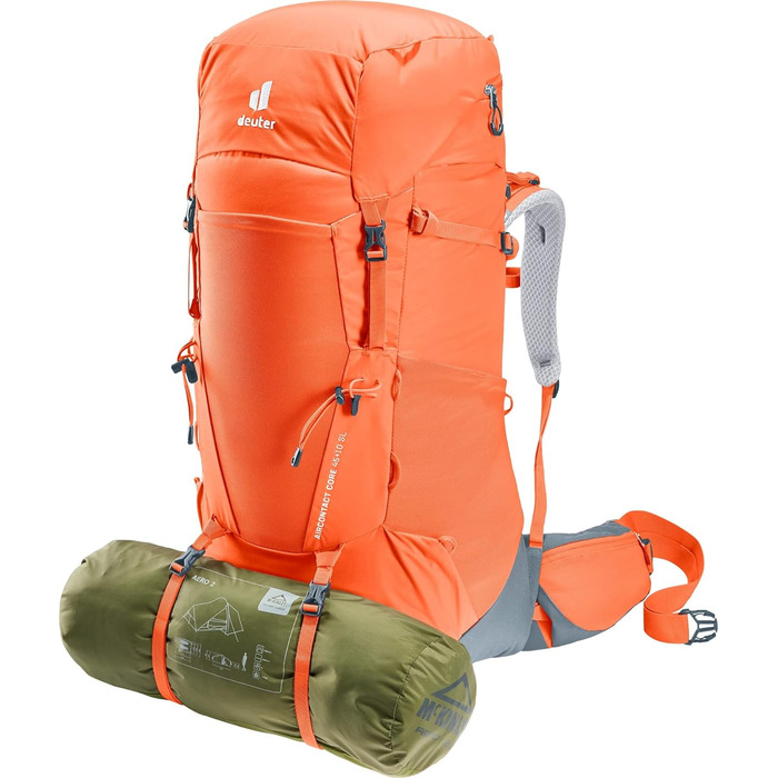 Жіночий трекінговий рюкзак Deuter Aircontact Core 45+10 л, паприка-графіт