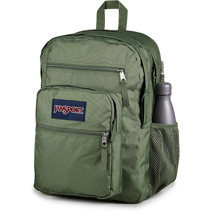 Рюкзак JanSport Big Student Cargo Green, великий шкільний рюкзак, місткий, зелений колір