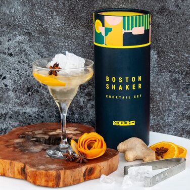 Набір Boston Shaker для коктейлів, професійний набір бармена з нержавіючої сталі, подарунковий сет для жінок і чоловіків, Tin-in-Tin шейкер для бару