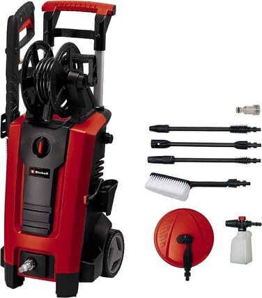 Мийка високого тиску Einhell TE-HP 140: 1.900 Вт, 140 бар, модульна система Quick-Couple, з аксесуарами