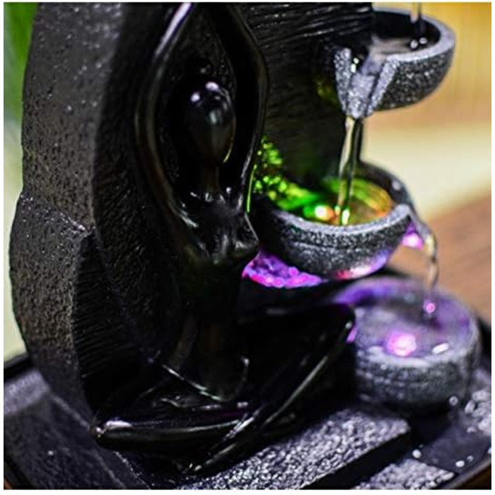 Декоративний внутрішній фонтан Zen Light Kaskade 4 рівня, 25 см