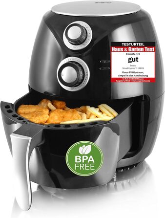 Аерофритюрниця Emerio SmartFryer, 3.6 л, без масла, швидкий нагрів, BPA Free, 1450 Вт, безпечний корпус