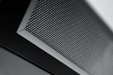 Похила витяжка Respekta CH89060S 60 см, чорне скло та нержавіюча сталь, режим відведення та рециркуляції повітря, клас A++, Generation 2