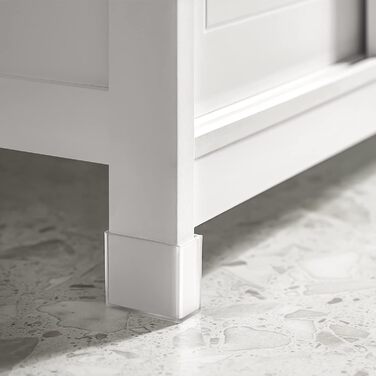 Тумба під умивальник SoBuy FRG128-W, біла, з ніжками, 60x61x30 см – шафа для ванної кімнати