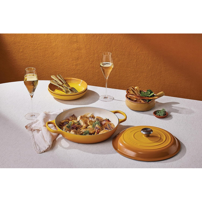 Le Creuset Signature Казанок з чавуну, Ø 30 см, 3,5 л, Azure (Coastal Blue), для всіх типів плит, включаючи індукцію