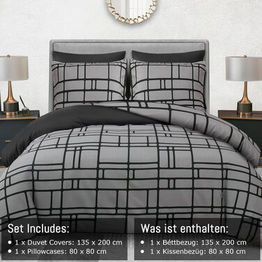 Комплект постільної білизни Pamposh 4 предмети, мікрофібра, 135x200 см (2 підковдри та 2 наволочки 80x80 см), OEKO-TEX, ультрам'яка