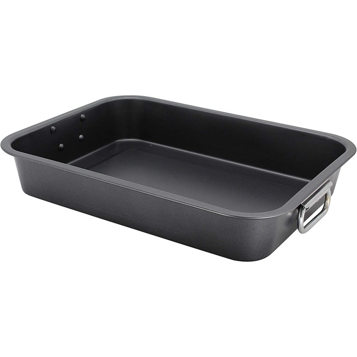 Форма для запікання та грилю Krüger Karl CARBON 36 см з антипригарним покриттям, 36x29x6,5 см