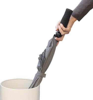 Підставка для парасольок Kela Swing з піддоном для води, нержавіюча сталь, біла, висота 50 см