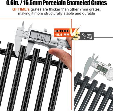 Решітка для гриля GFTIME 44x30 см, емальована, для Weber Spirit E-310/E-320/S310/S320, Genesis Silver/Gold/Platinum B/C, заміна 7525/65906/7526/7527
