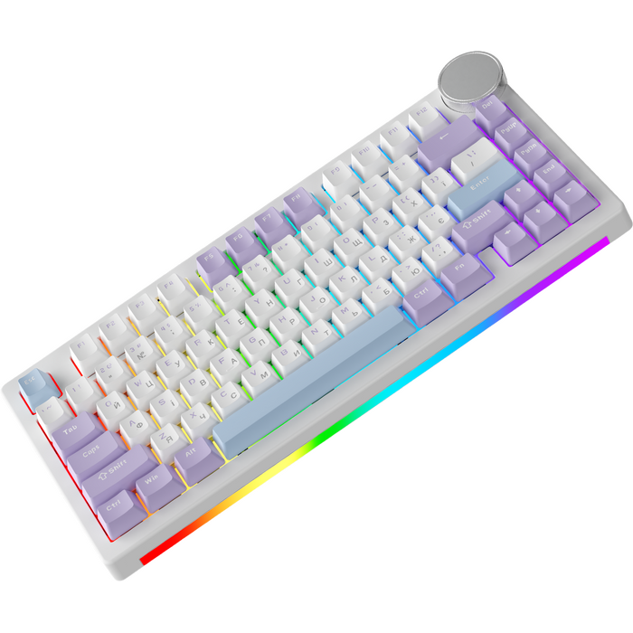 Бездротова механічна клавіатура Ajazz AK820 V2 Coconut Flake Switch (AK820-V2-CF-PWB)