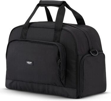 Larkson Weekender Finja Large чорна стильна дорожня сумка з відділенням для взуття, ручна поклажа, водостійка, з переробленого PET, для жінок і чоловіків