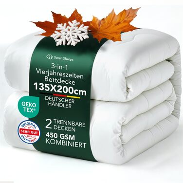 Літня ковдра Premium Duvet 135x200 см, гіпоалергенна всесезонна ковдра для сну