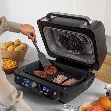 Аерофритюрниця-гриль Cecotec Cecofry FireDome 6000 без олії, 6 л, 2400 Вт, 6 режимів приготування, 4 рівні гриля, з термостатом та аксесуарами