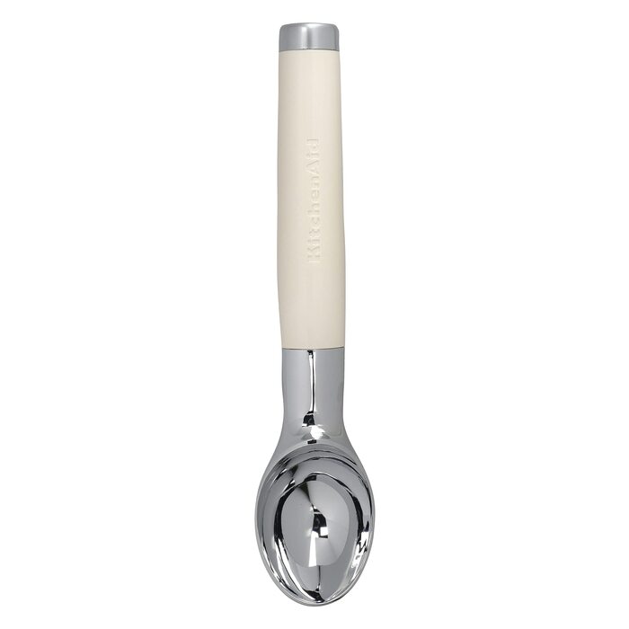 Ложка для морозива KitchenAid з порційним механізмом, нержавіюча сталь, колір: мигдальний крем