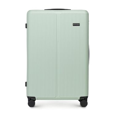 Валіза велика Wittchen Stripes Line XL (76.5x50x29 см), пластикова Hartschalen ABS, 96 л, м'ятна