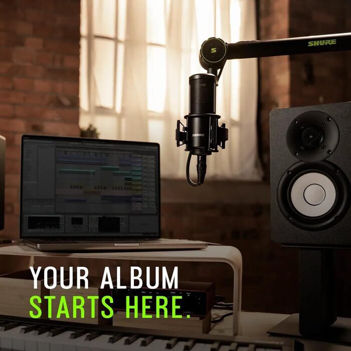 Студійний конденсаторний мікрофон Shure SM4 XLR для вокалу та інструментів, міцний металевий корпус, оптимізований для домашньої студії, готовий до мікшування аудіо