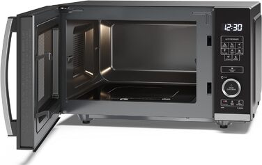 Мікрохвильова піч SHARP QS204AEB, 800 Вт, 10 режимів, функція розморожування, чорна