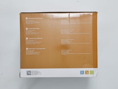 Aigostar Cube аерофритюрниця 7 л XXL, 1900 Вт, 7 програм, LED-екран, без олії, для 6-10 осіб, чорна